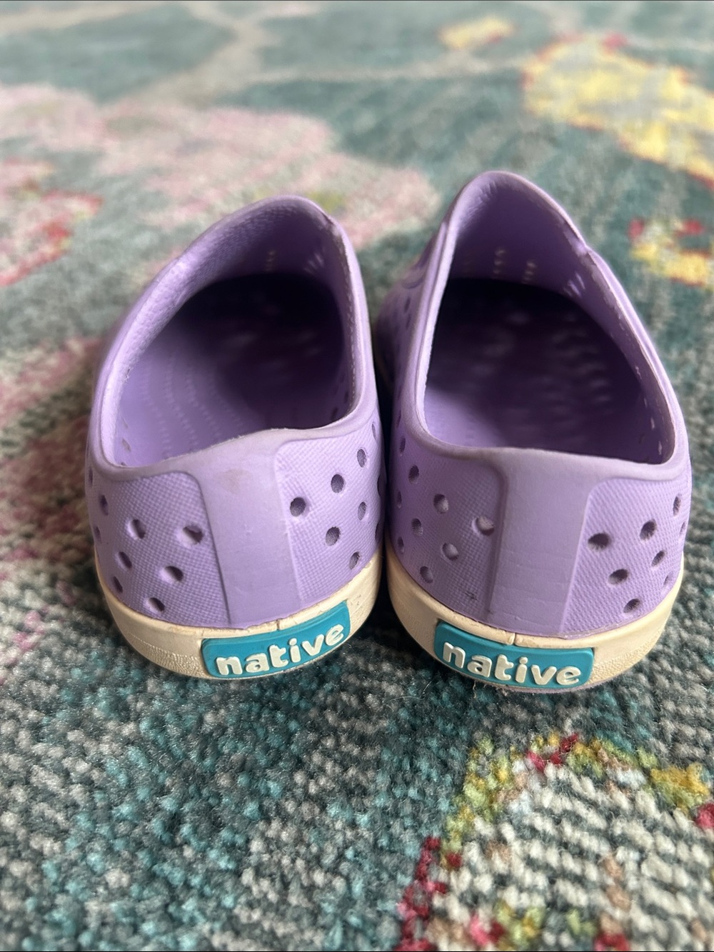 Native Kids Water Shoes in Lavender with Cream Toecaps - Picture 3 of 3